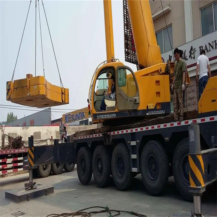 河北当地吊车出租|机器吊装|75吨|工厂搬迁服务